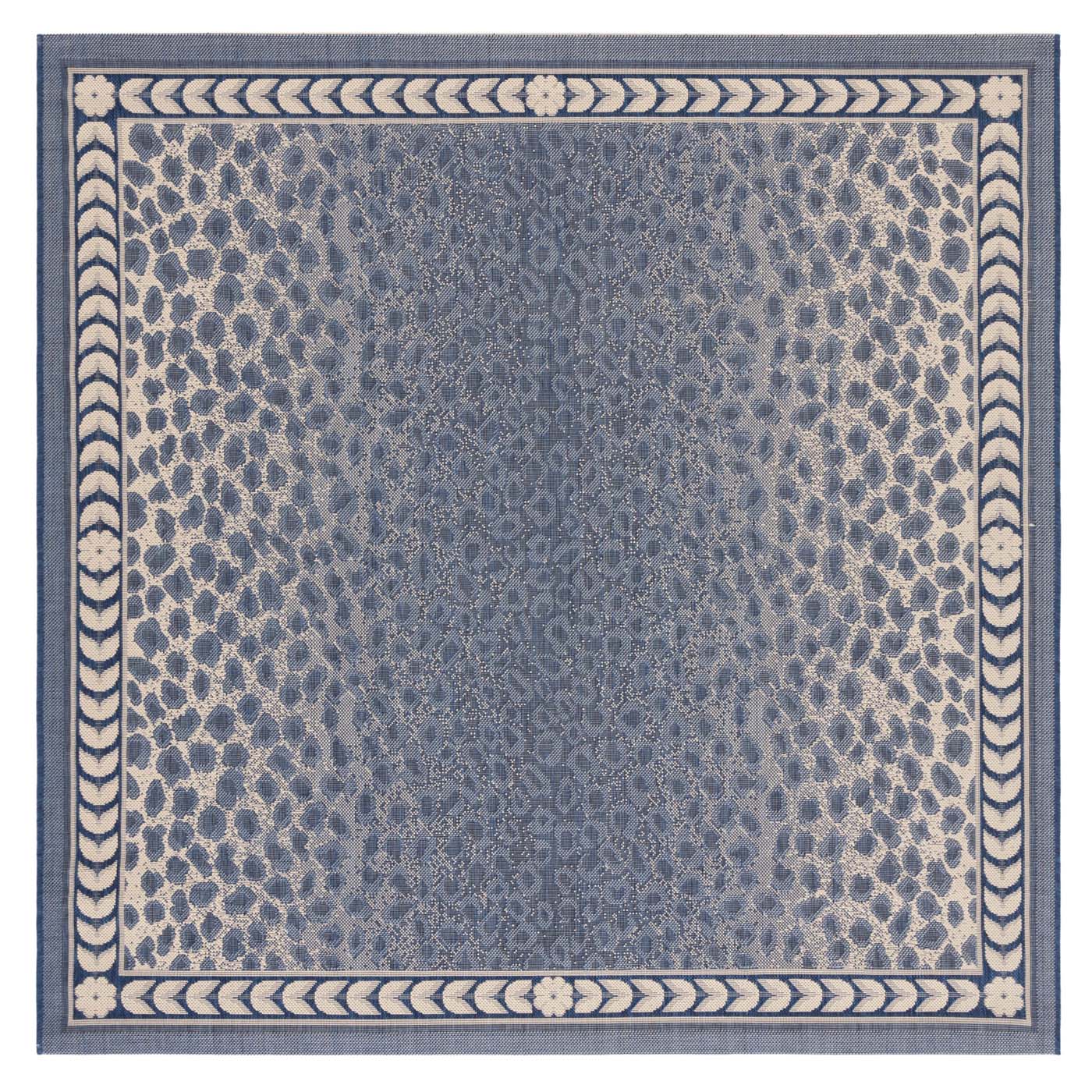 Safavieh Courtyard 100 Rug, CY6100 - NAVY / BEIGE