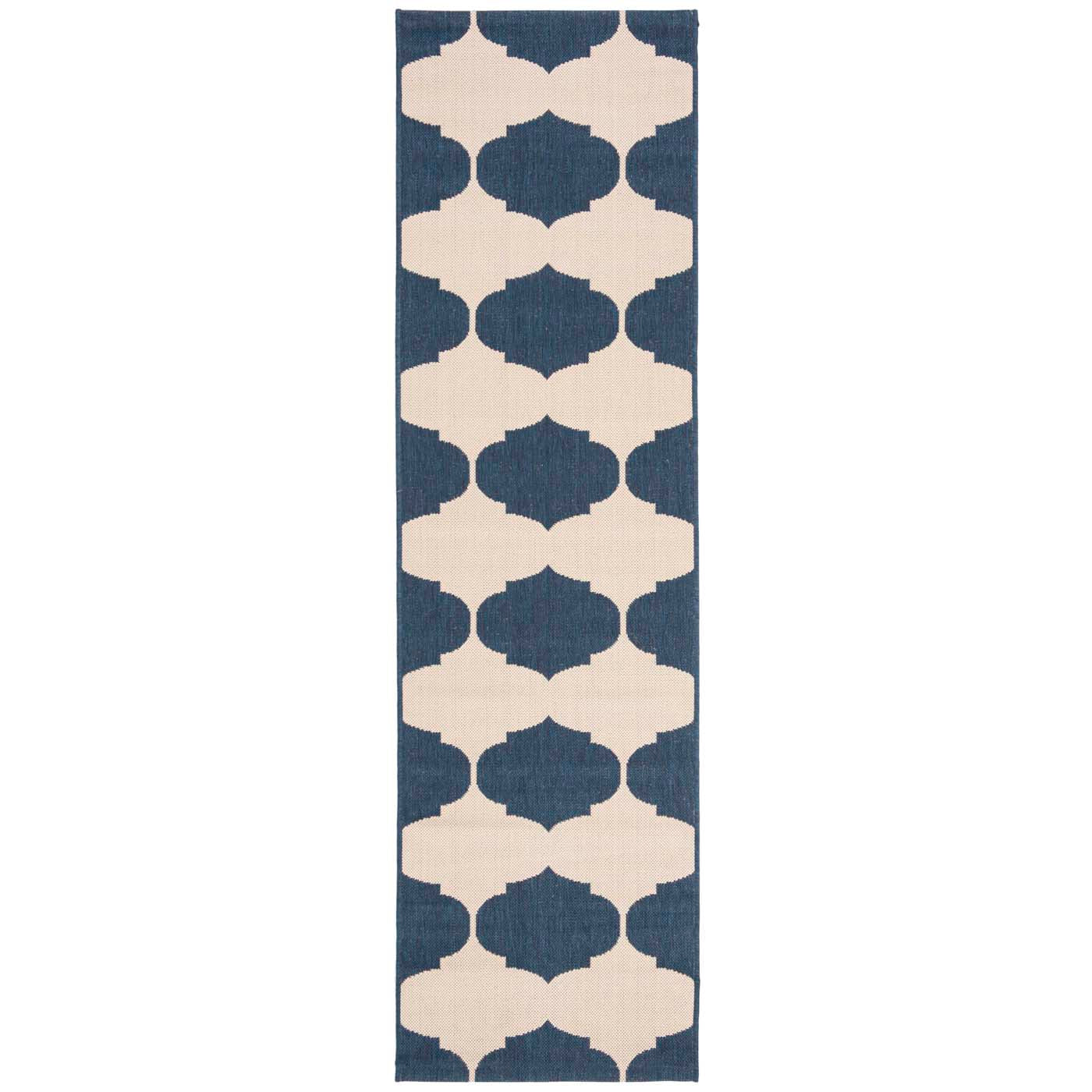 Safavieh Courtyard 162 Rug, CY6162 - BEIGE / NAVY