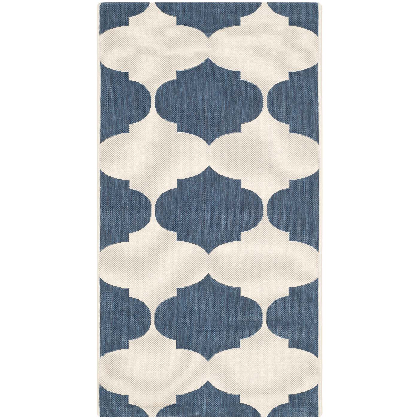 Safavieh Courtyard 162 Rug, CY6162 - BEIGE / NAVY