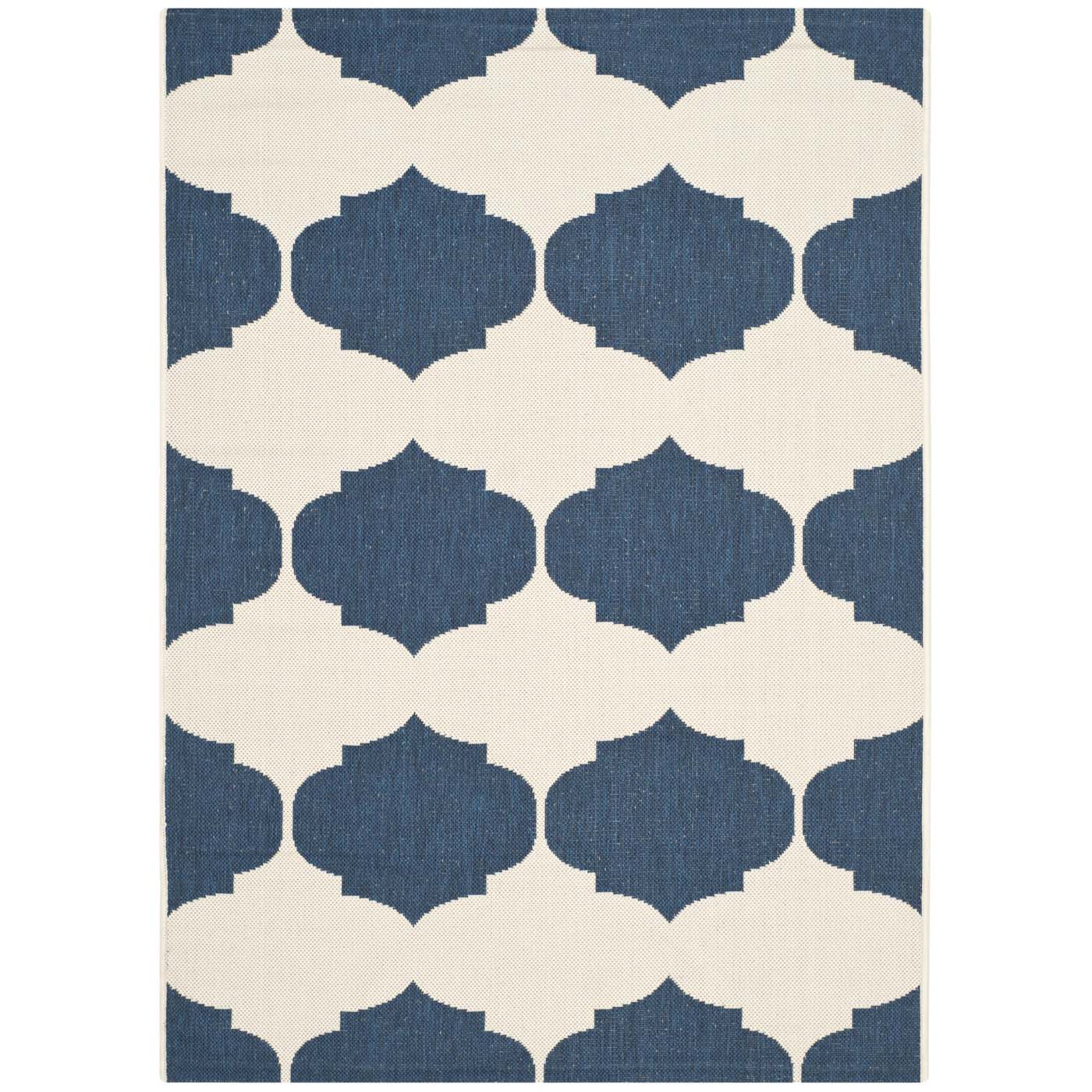 Safavieh Courtyard 162 Rug, CY6162 - BEIGE / NAVY