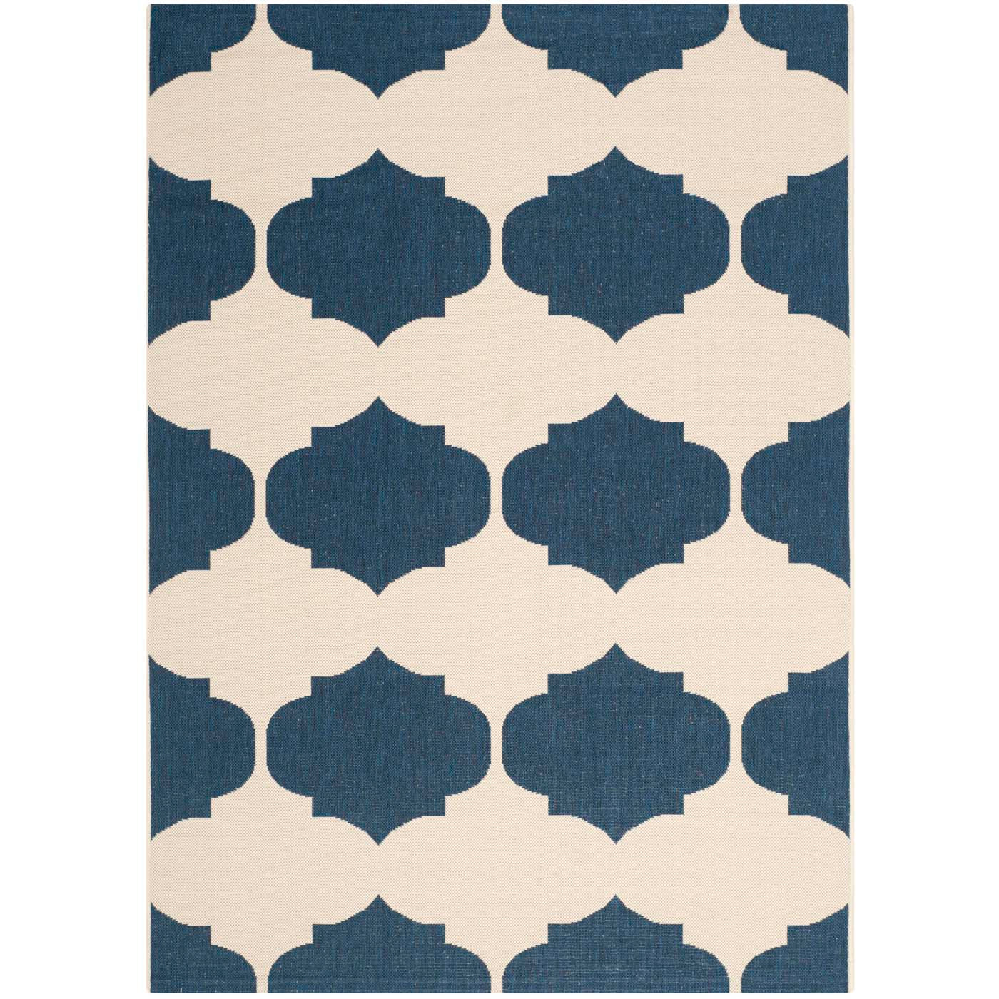 Safavieh Courtyard 162 Rug, CY6162 - BEIGE / NAVY