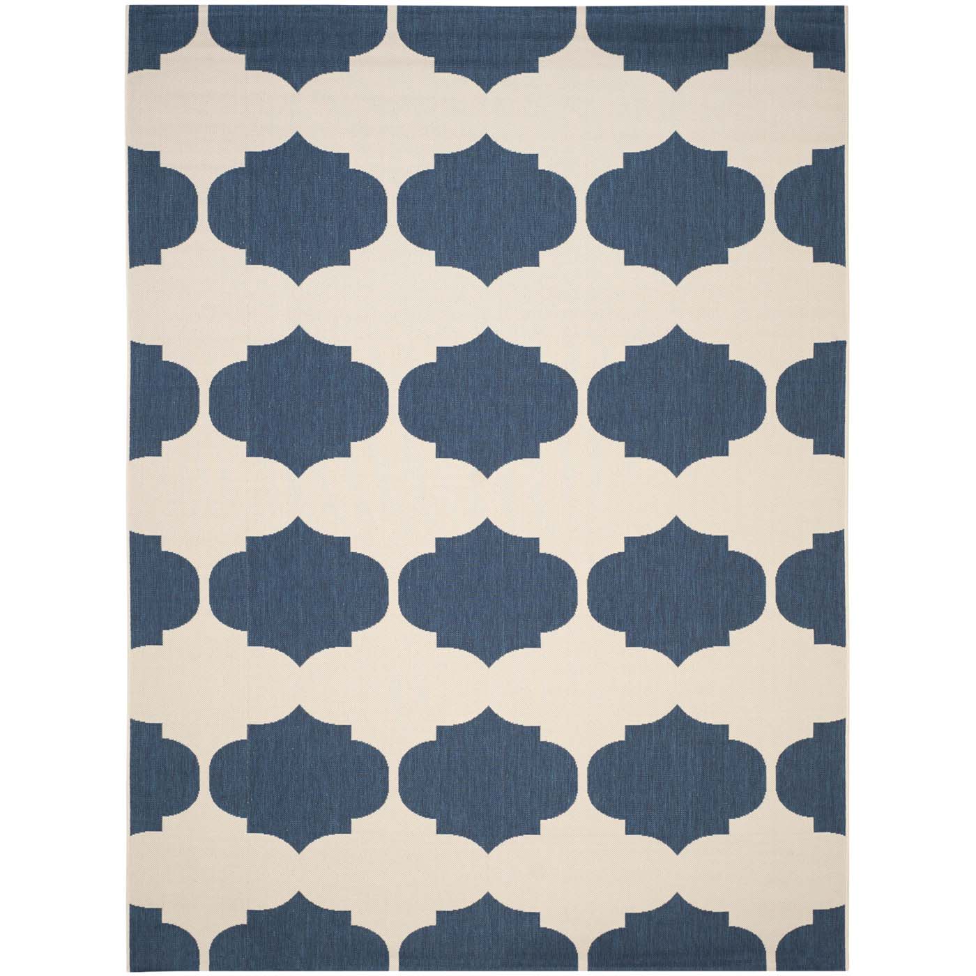 Safavieh Courtyard 162 Rug, CY6162 - BEIGE / NAVY