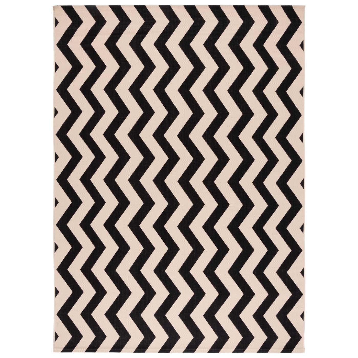 Safavieh Courtyard 245 Rug, CY6245 - BLACK / BEIGE