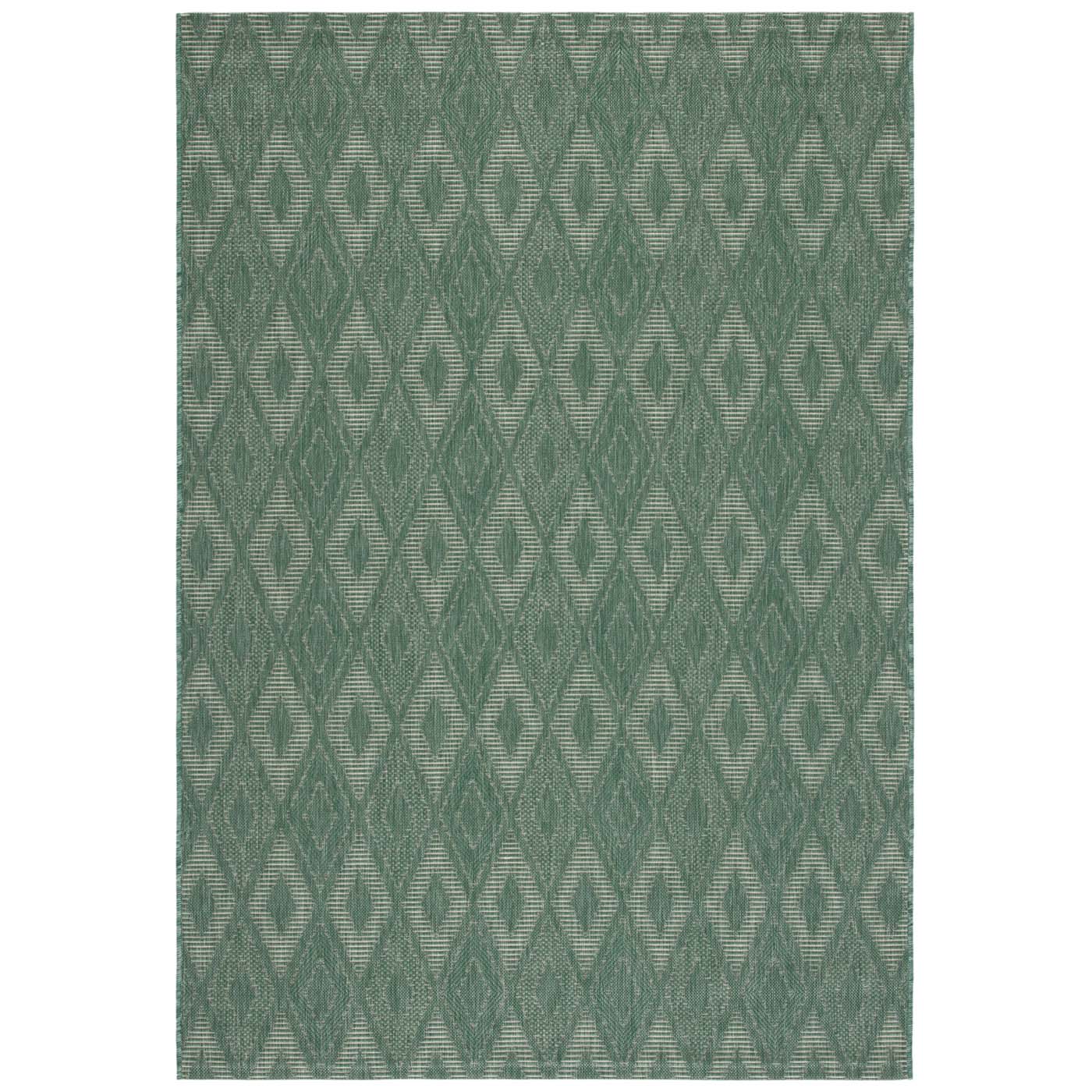 Safavieh Courtyard 522 Rug, CY6522 - DARK GREEN / BEIGE