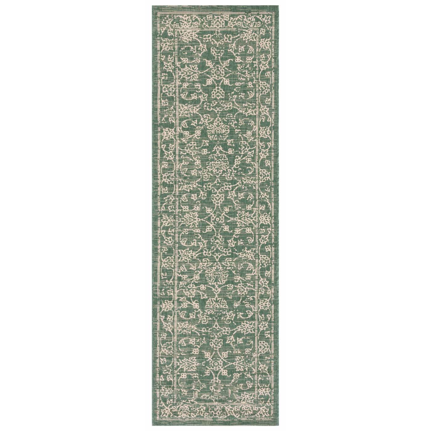 Safavieh Courtyard 680 Rug, CY6680 - DARK GREEN / BEIGE