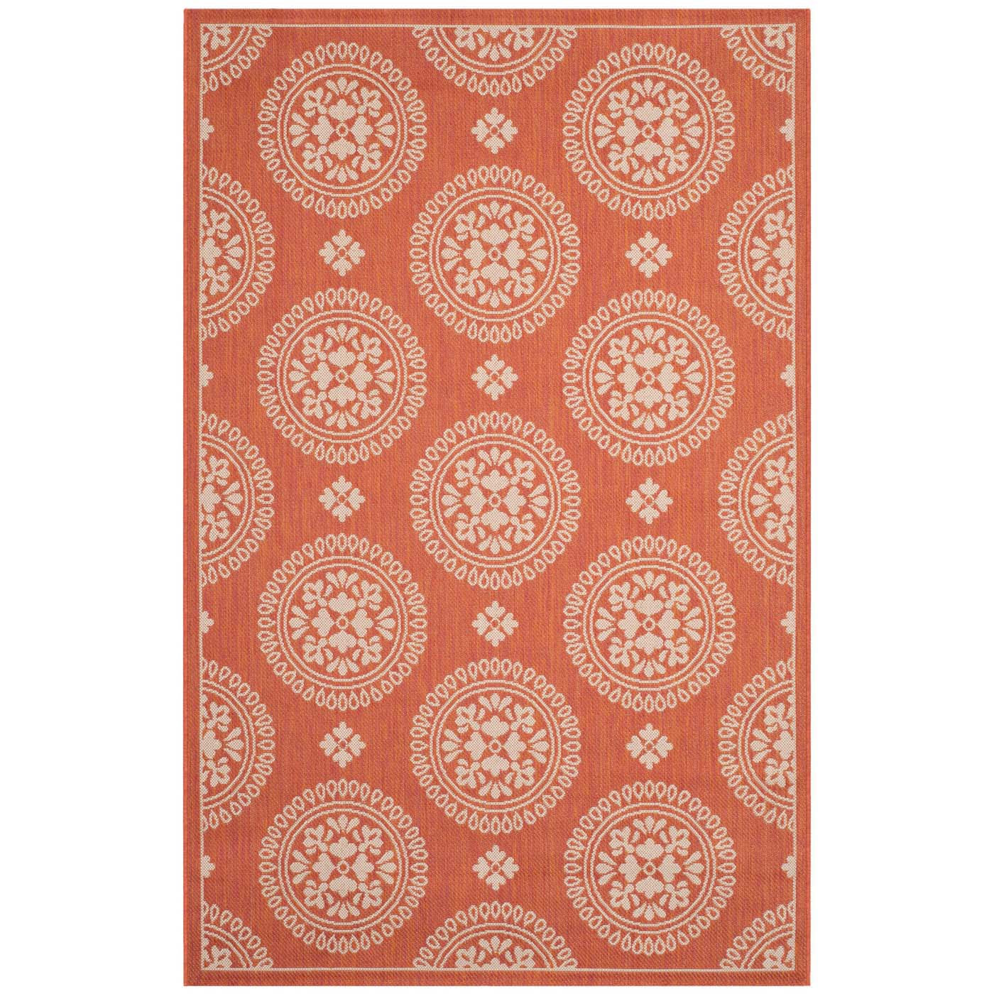 Safavieh Courtyard 716 Rug, CY6716 - TERRACOTTA