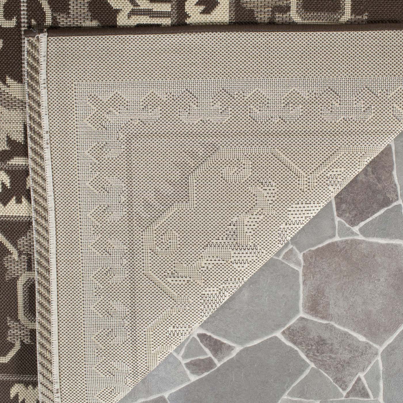 Safavieh Courtyard 727 Rug, CY6727 - CHOCOLATE / CREAM