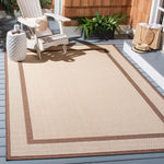 Safavieh Courtyard 822 Rug, CY6822 - NATURAL / CHOCOLATE