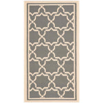 Safavieh Courtyard 916 Rug, CY6916 - ANTHRACITE / BEIGE