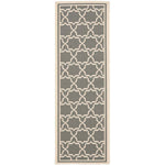 Safavieh Courtyard 916 Rug, CY6916 - ANTHRACITE / BEIGE