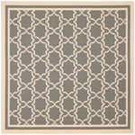 Safavieh Courtyard 916 Rug, CY6916 - ANTHRACITE / BEIGE