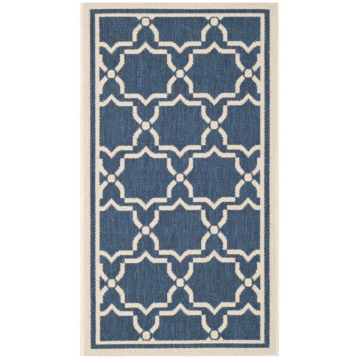 Safavieh Courtyard 916 Rug, CY6916 - NAVY / BEIGE