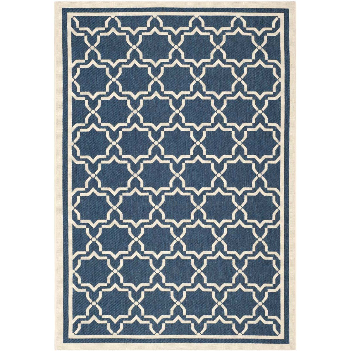 Safavieh Courtyard 916 Rug, CY6916 - NAVY / BEIGE