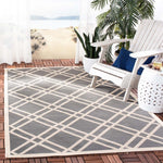 Safavieh Courtyard 923 Rug, CY6923 - ANTHRACITE / BEIGE