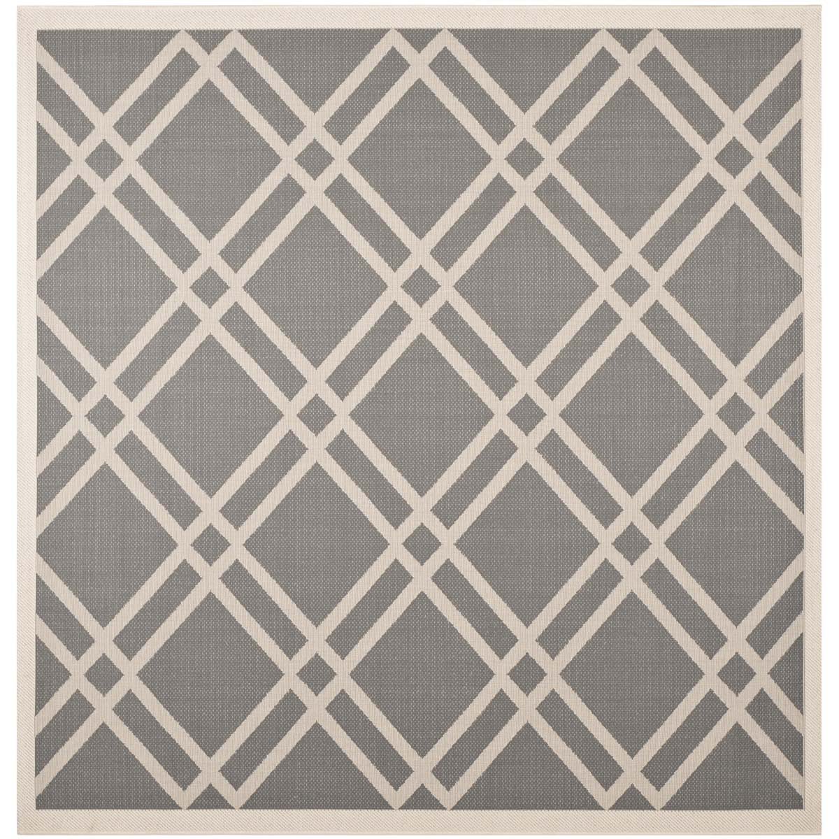 Safavieh Courtyard 923 Rug, CY6923 - ANTHRACITE / BEIGE