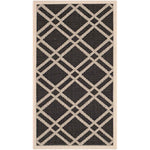 Safavieh Courtyard 923 Rug, CY6923 - BLACK / BEIGE