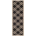 Safavieh Courtyard 923 Rug, CY6923 - BLACK / BEIGE