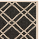 Safavieh Courtyard 923 Rug, CY6923 - BLACK / BEIGE