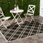 Safavieh Courtyard 923 Rug, CY6923 - BLACK / BEIGE