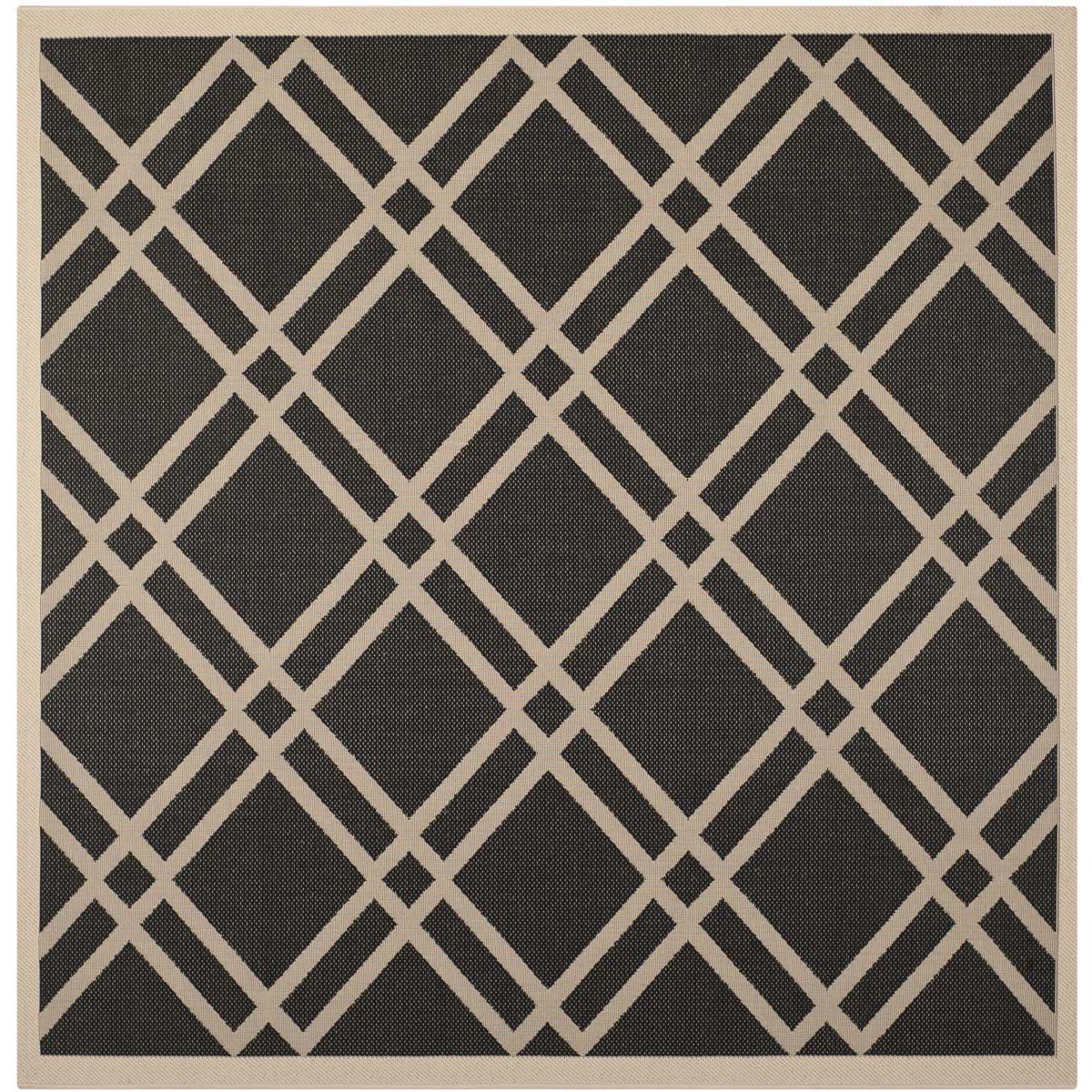 Safavieh Courtyard 923 Rug, CY6923 - BLACK / BEIGE