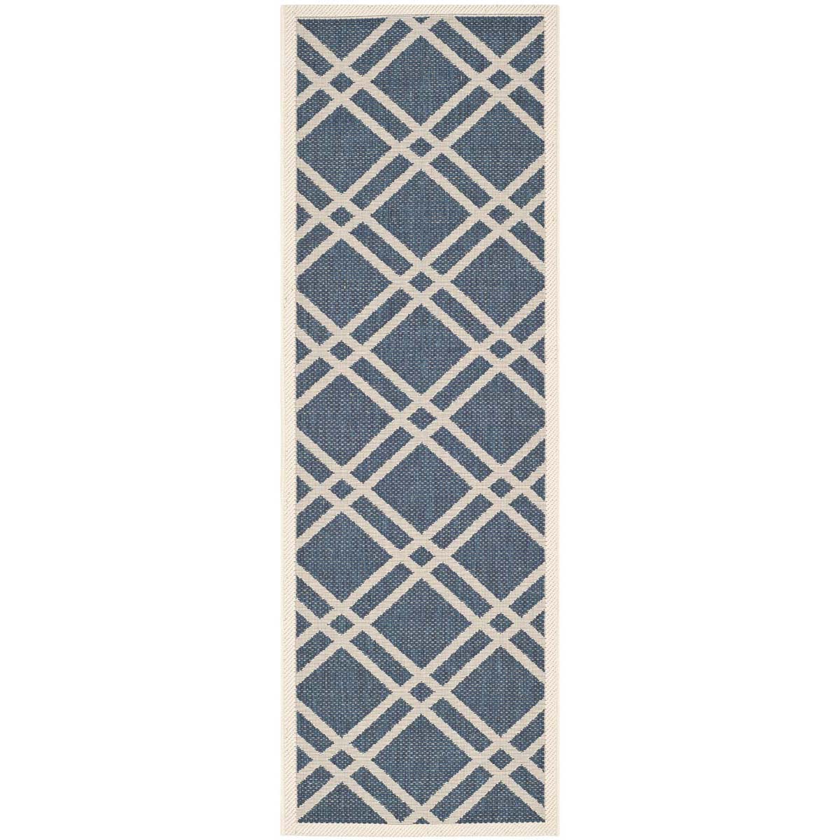 Safavieh Courtyard 923 Rug, CY6923 - NAVY / BEIGE