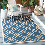 Safavieh Courtyard 923 Rug, CY6923 - NAVY / BEIGE