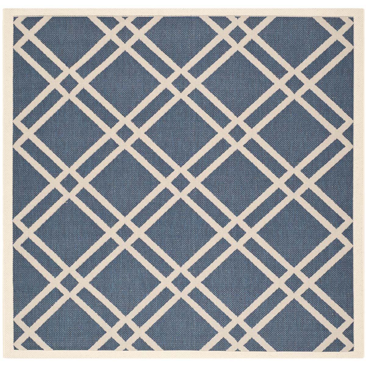 Safavieh Courtyard 923 Rug, CY6923 - NAVY / BEIGE