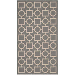 Safavieh Courtyard 925 Rug, CY6925 - ANTHRACITE / BEIGE