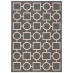 Safavieh Courtyard 925 Rug, CY6925 - ANTHRACITE / BEIGE