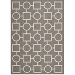 Safavieh Courtyard 925 Rug, CY6925 - ANTHRACITE / BEIGE