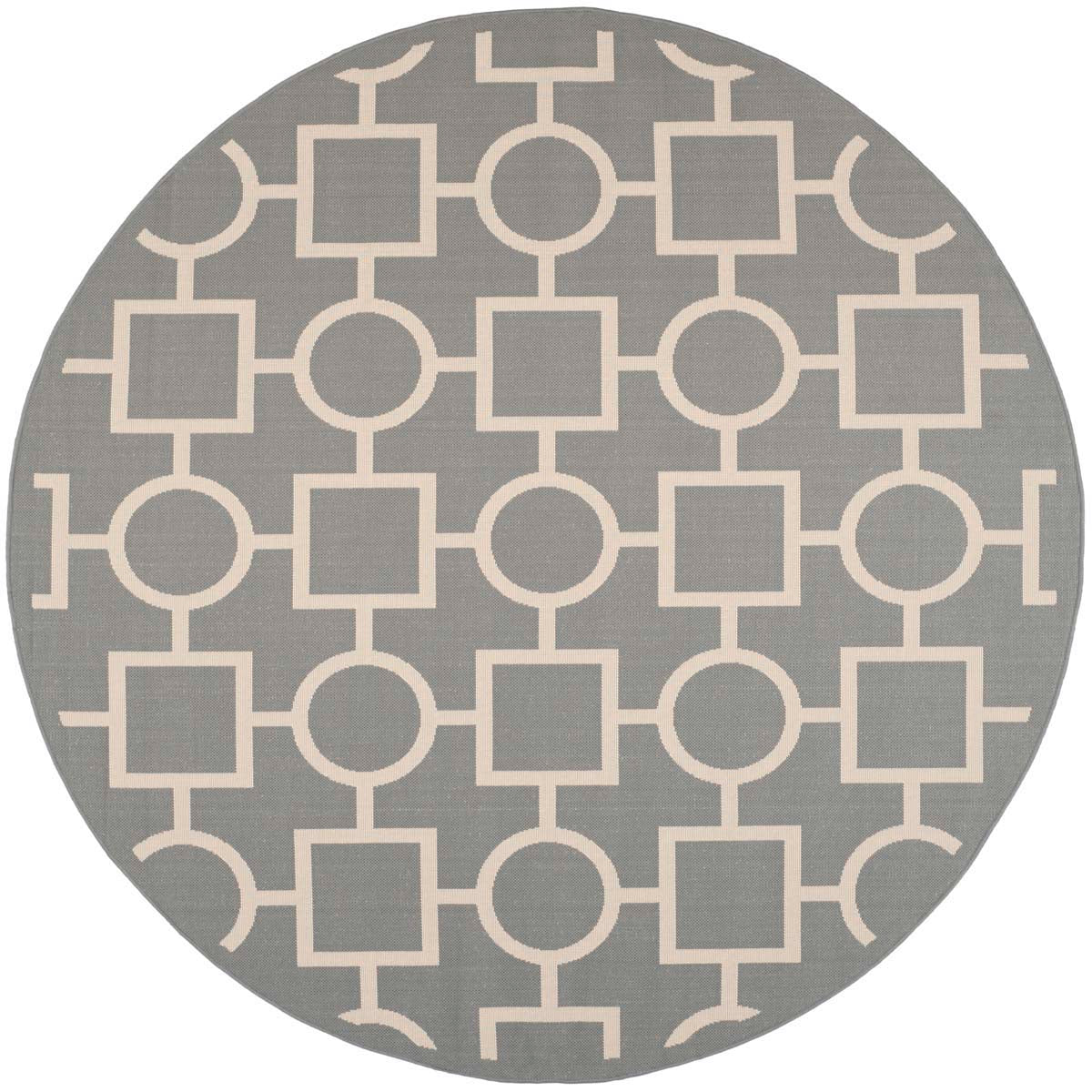 Safavieh Courtyard 925 Rug, CY6925 - ANTHRACITE / BEIGE