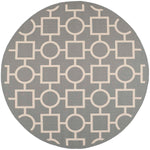 Safavieh Courtyard 925 Rug, CY6925 - ANTHRACITE / BEIGE