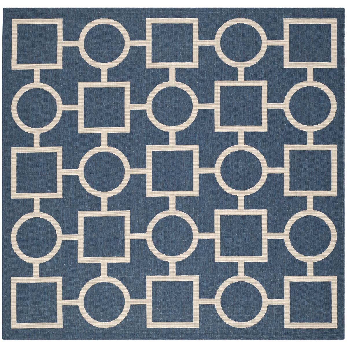 Safavieh Courtyard 925 Rug, CY6925 - NAVY / BEIGE