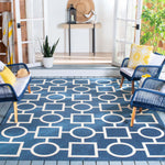 Safavieh Courtyard 925 Rug, CY6925 - NAVY / BEIGE