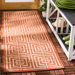 Safavieh Courtyard 937 Rug, CY6937 - TERRACOTTA / CREAM