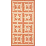 Safavieh Courtyard 937 Rug, CY6937 - TERRACOTTA / CREAM