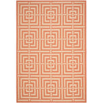 Safavieh Courtyard 937 Rug, CY6937 - TERRACOTTA / CREAM