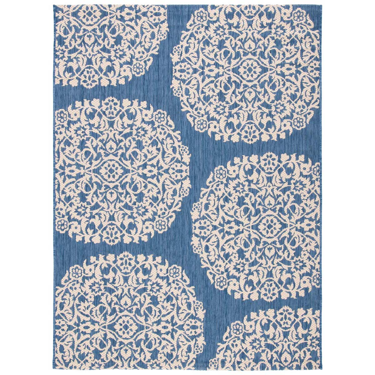 Safavieh Courtyard 962 Rug, CY6962 - BLUE / IVORY