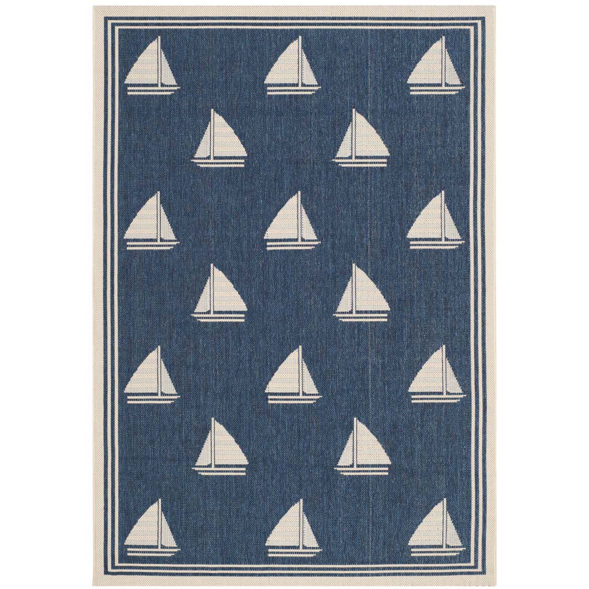 Safavieh Courtyard 422 Rug, CY7422 - NAVY / BEIGE