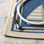 Safavieh Courtyard 422 Rug, CY7422 - NAVY / BEIGE