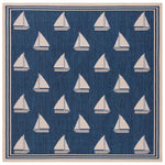 Safavieh Courtyard 422 Rug, CY7422 - NAVY / BEIGE