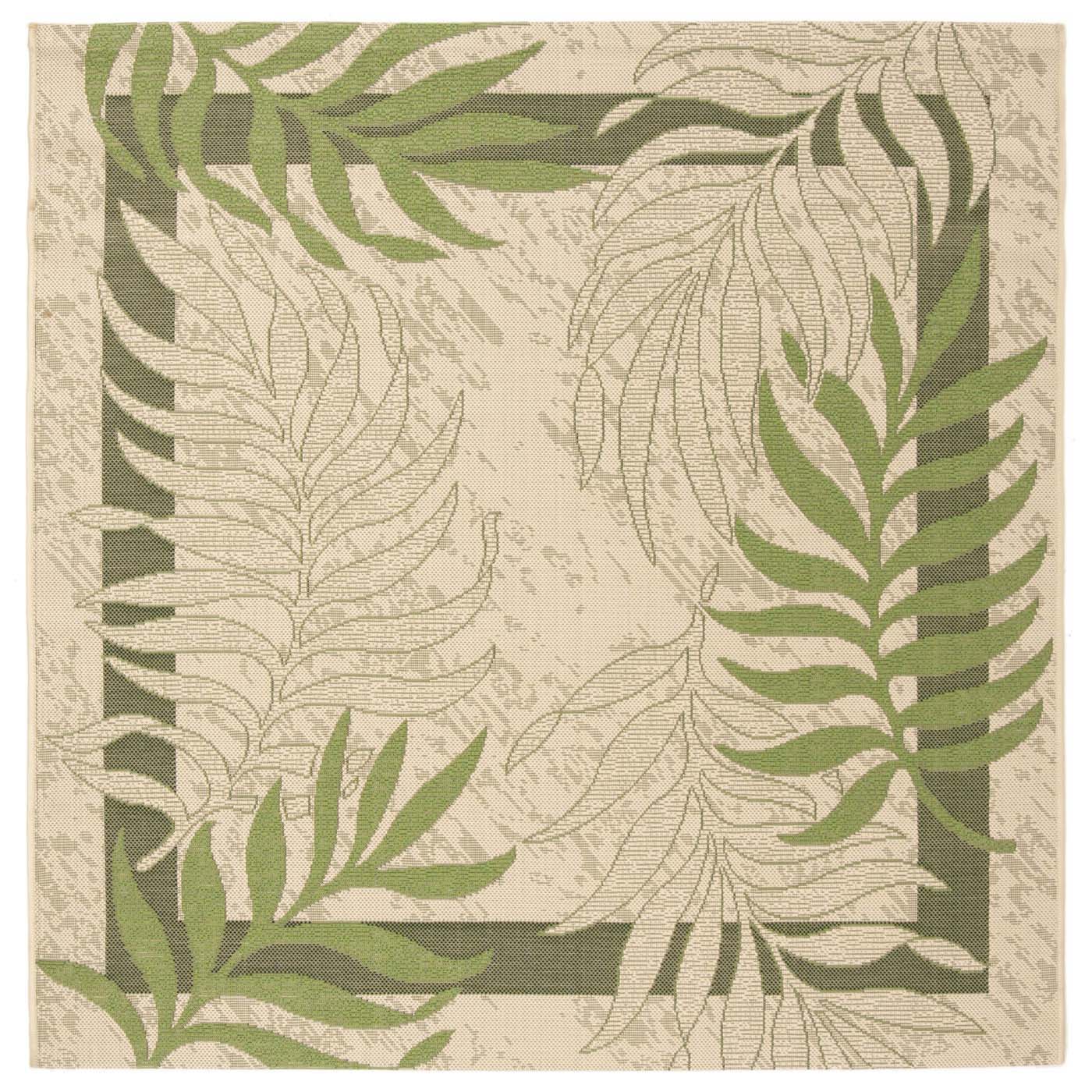 Safavieh Courtyard 836 Rug, CY7836 - CREAM / GREEN