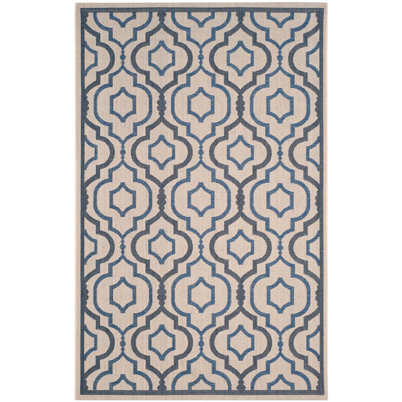 Safavieh Courtyard 938 Rug, CY7938 - BEIGE / NAVY