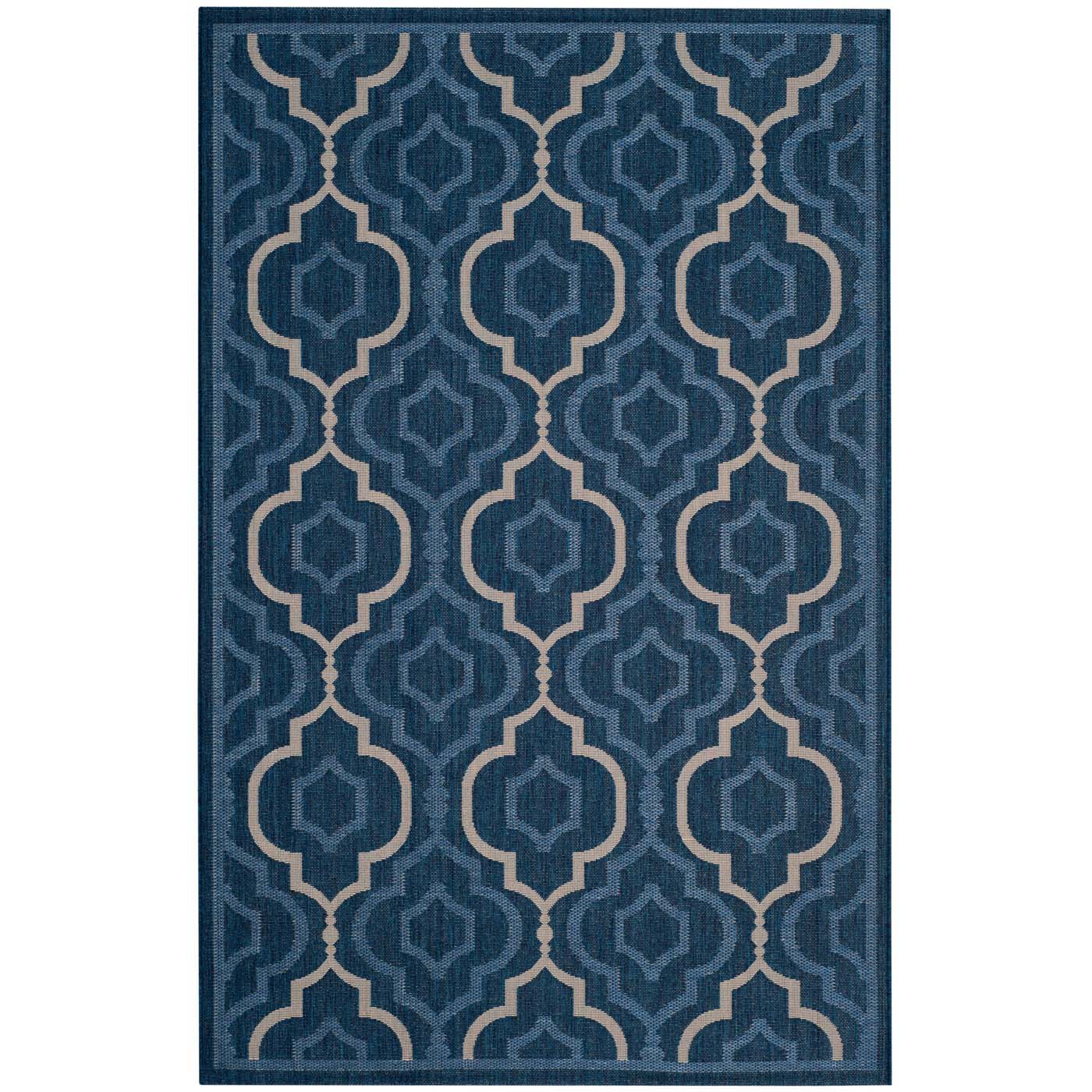 Safavieh Courtyard 938 Rug, CY7938 - NAVY / BEIGE