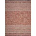 Safavieh Courtyard 232 Rug, CY8232 - RUST / LIGHT GREY