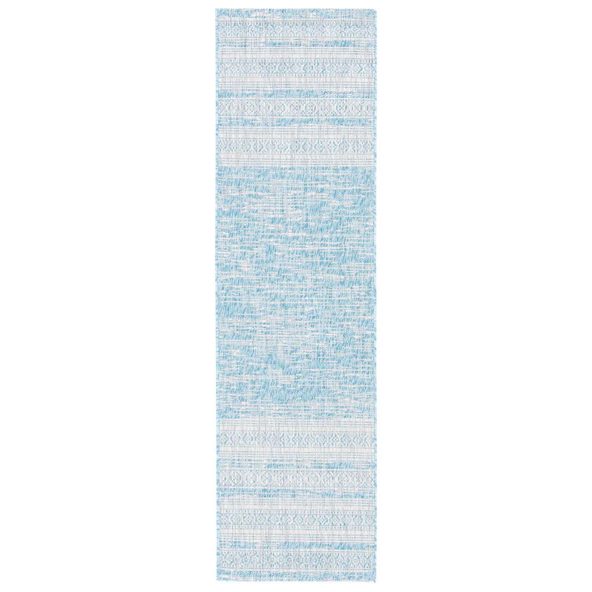 Safavieh Courtyard 232 Rug, CY8232 - AQUA / GREY