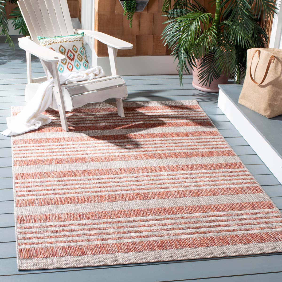 Safavieh Courtyard 232 Rug, CY8232 - RED / BEIGE