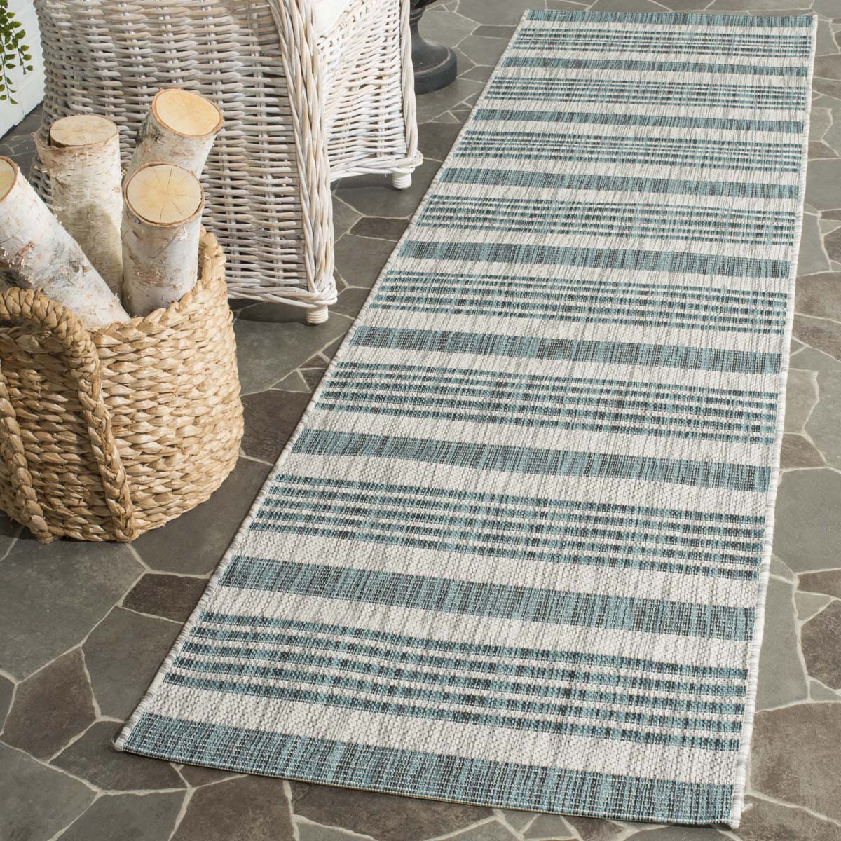 Safavieh Courtyard 232 Rug, CY8232 - GREY / BLUE