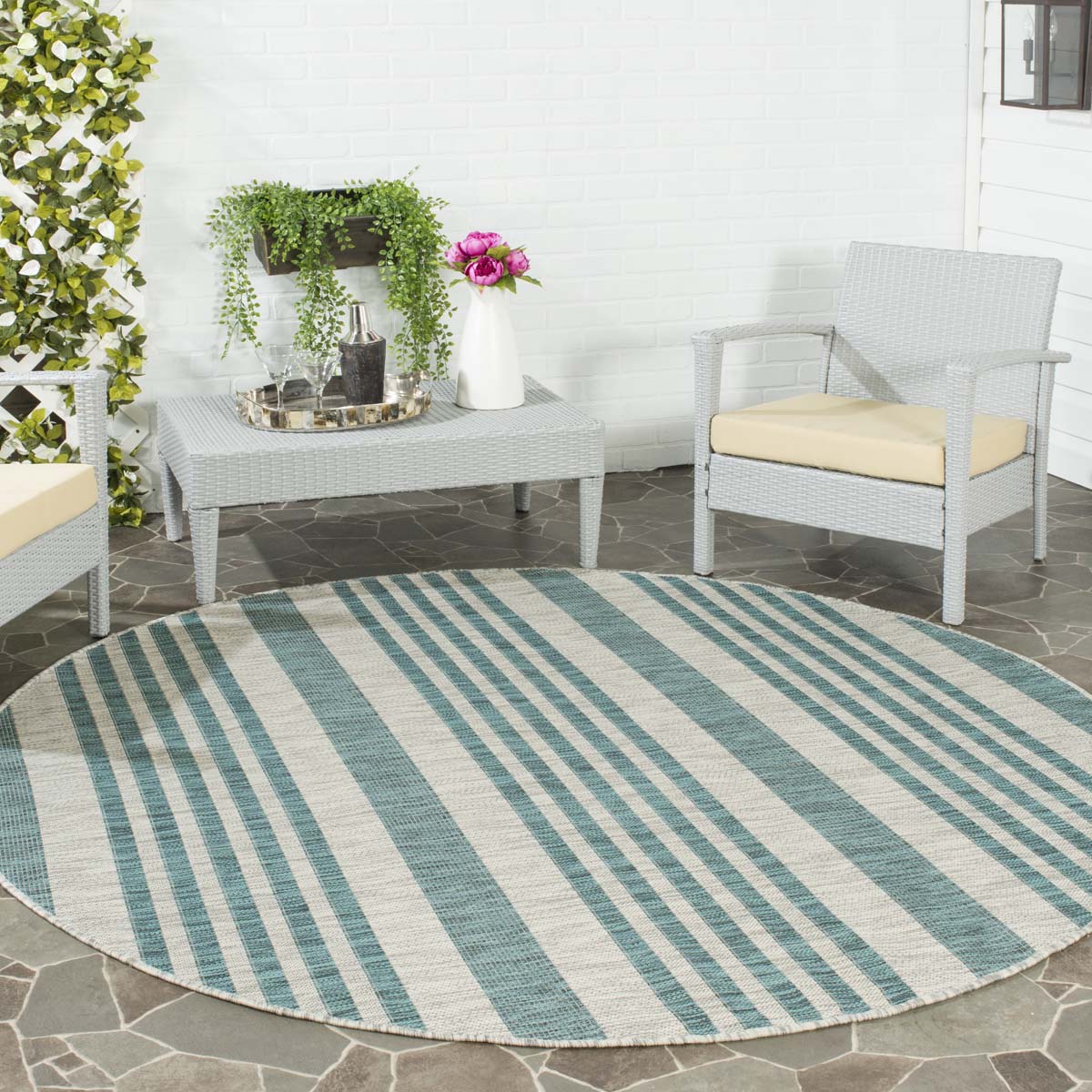 Safavieh Courtyard 232 Rug, CY8232 - GREY / BLUE