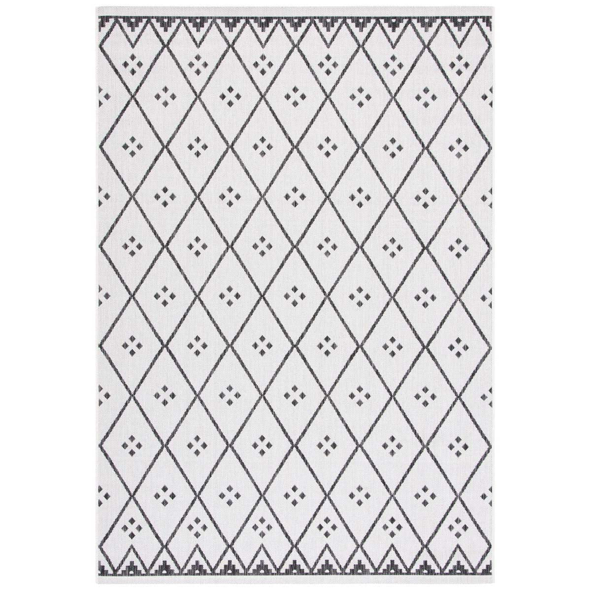 Safavieh Courtyard 505 Rug, CY8505 - Ivory / Black